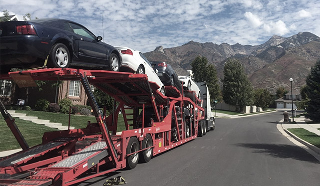 Transporting a vehicle Transporting a vehicle